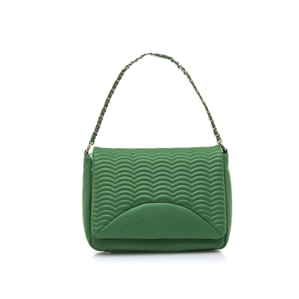 MARIAMARE GREEN QUILTED DESIGNED BAG