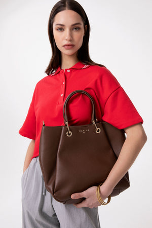 Gaëlle Paris tote bag with logo shoulder strap