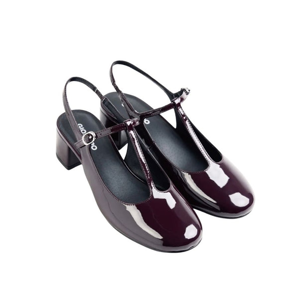 Gioseppo Patent Mary - Jane Heels