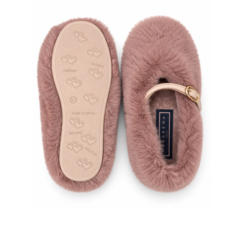 Macarena Fluffy Mary Jane Slippers