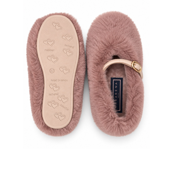 Macarena Fluffy Mary Jane Slippers
