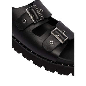 Karl Lagerfeld Double Buckle Platform Slide