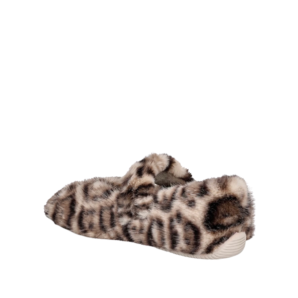 Verbenas Leopard Print Fluffy  Slippers