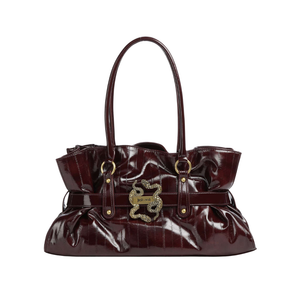 Just Cavalli Snake-Detail Shoulder Bag