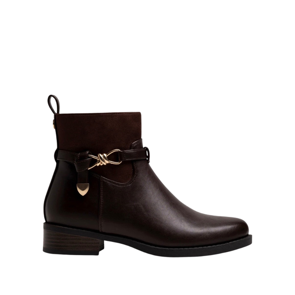 Mariamare Ankle Boots with Silver-Tone Knot Detail