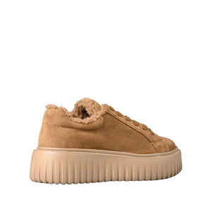 Envie Fleece-Trim Platform Sneakers
