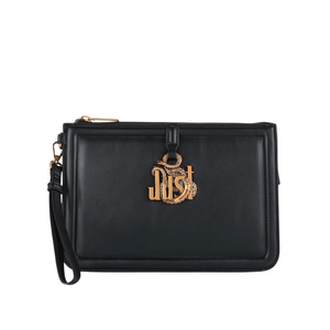 Just Cavalli Logo Charm Clutch