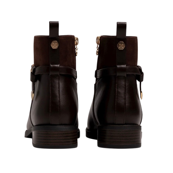 Mariamare Ankle Boots with Silver-Tone Knot Detail
