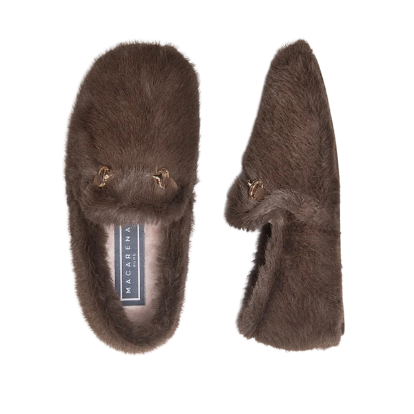 Macarena Faux Fur Loafer Slippers