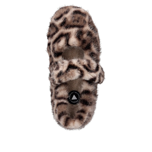 Verbenas Leopard Print Fluffy  Slippers