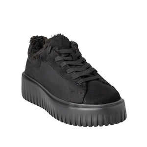 Envie Fleece-Trim Platform Sneakers