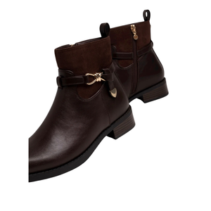 Mariamare Ankle Boots with Silver-Tone Knot Detail