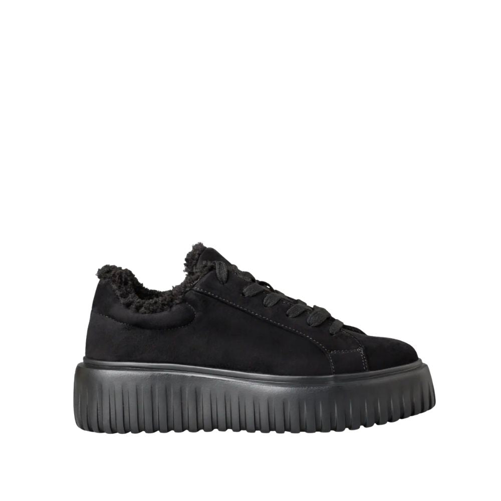 Envie Fleece-Trim Platform Sneakers