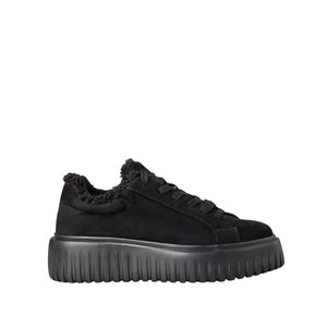 Envie Fleece-Trim Platform Sneakers