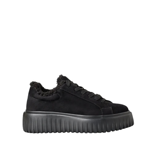 Envie Fleece-Trim Platform Sneakers