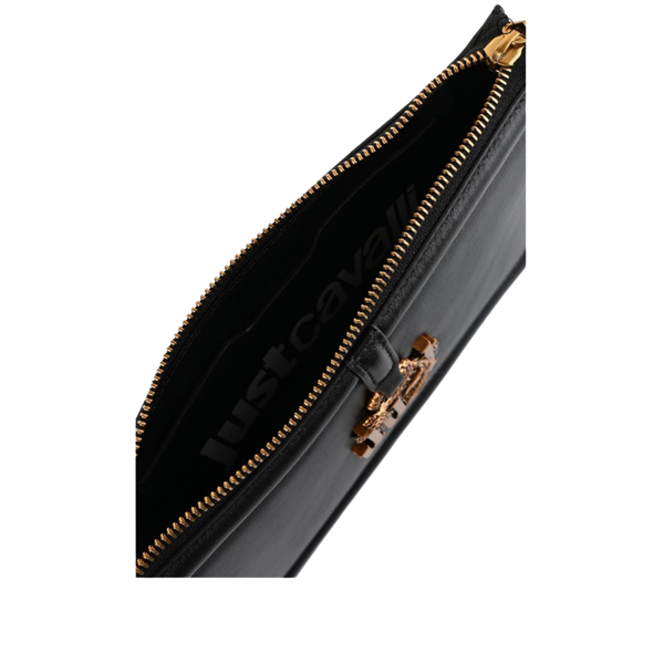 Just Cavalli Logo Charm Clutch