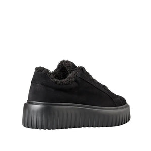 Envie Fleece-Trim Platform Sneakers