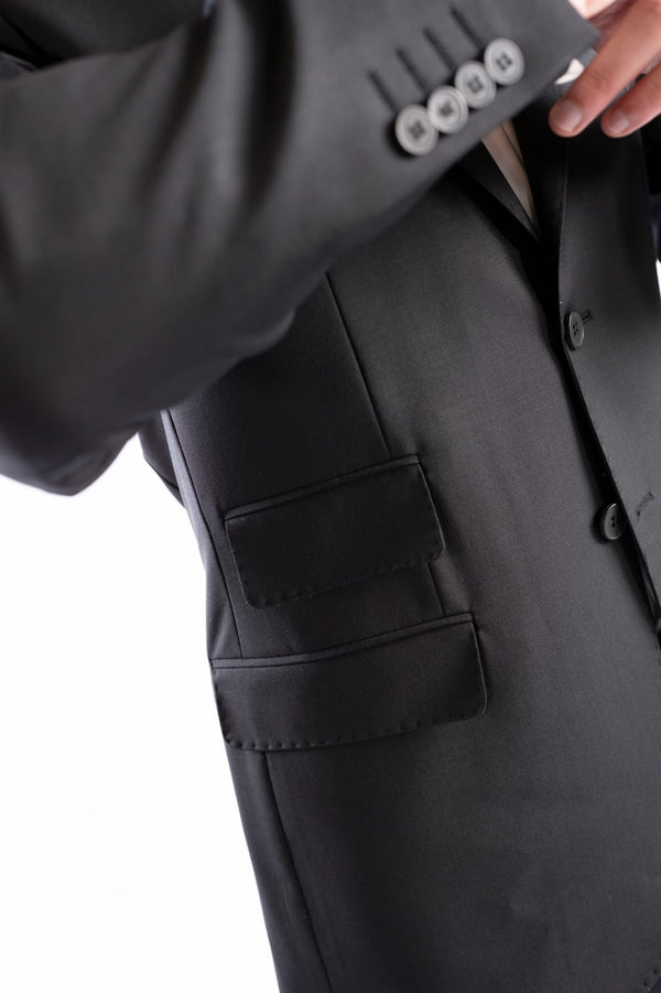 Wool Tuxedo Black Suit