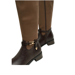 Mariamare Knee-High Boots with Knot Detail