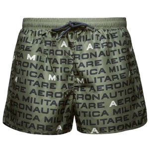 Aeronautica Militare All-over logo print Swim Short