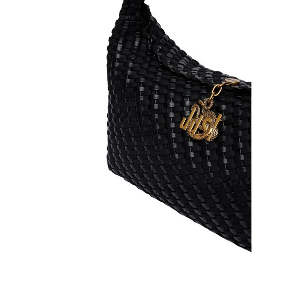 Just Cavalli Woven Shoulder Bag with Pouch