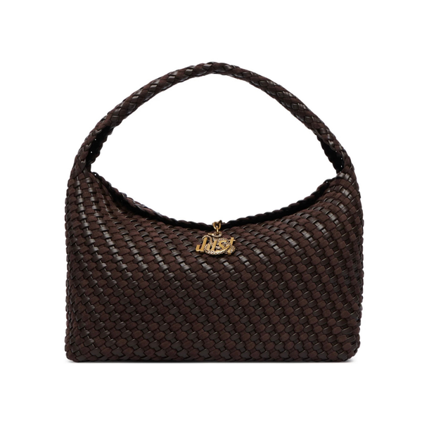 Just Cavalli Woven Shoulder Bag with Pouch