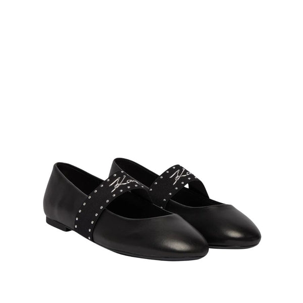 Karl Lagerfeld Studded Mary Jane Ballet Flats