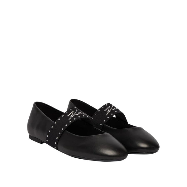 Karl Lagerfeld Studded Mary Jane Ballet Flats