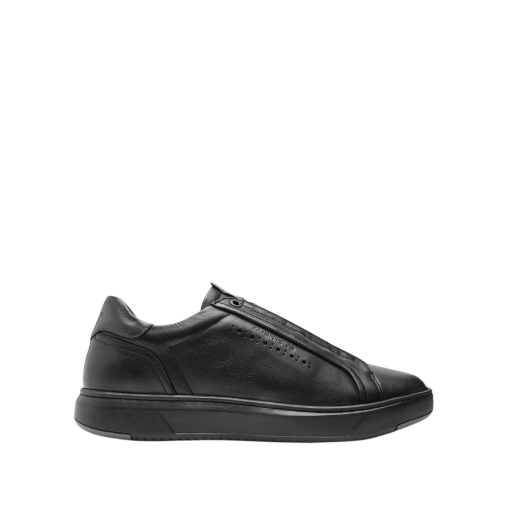 Ambitious Men’s Black Sneakers with Contrast Sole