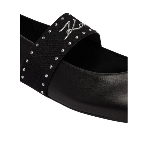 Karl Lagerfeld Studded Mary Jane Ballet Flats