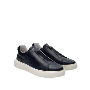 Ambitious leather slip-on sneakers
