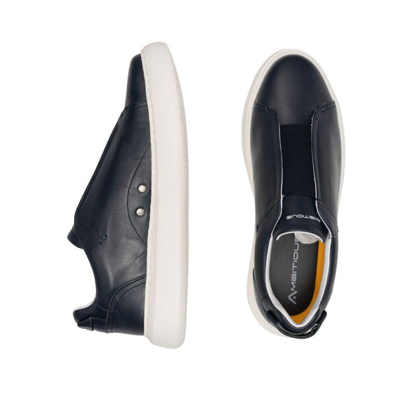 Ambitious leather slip-on sneakers