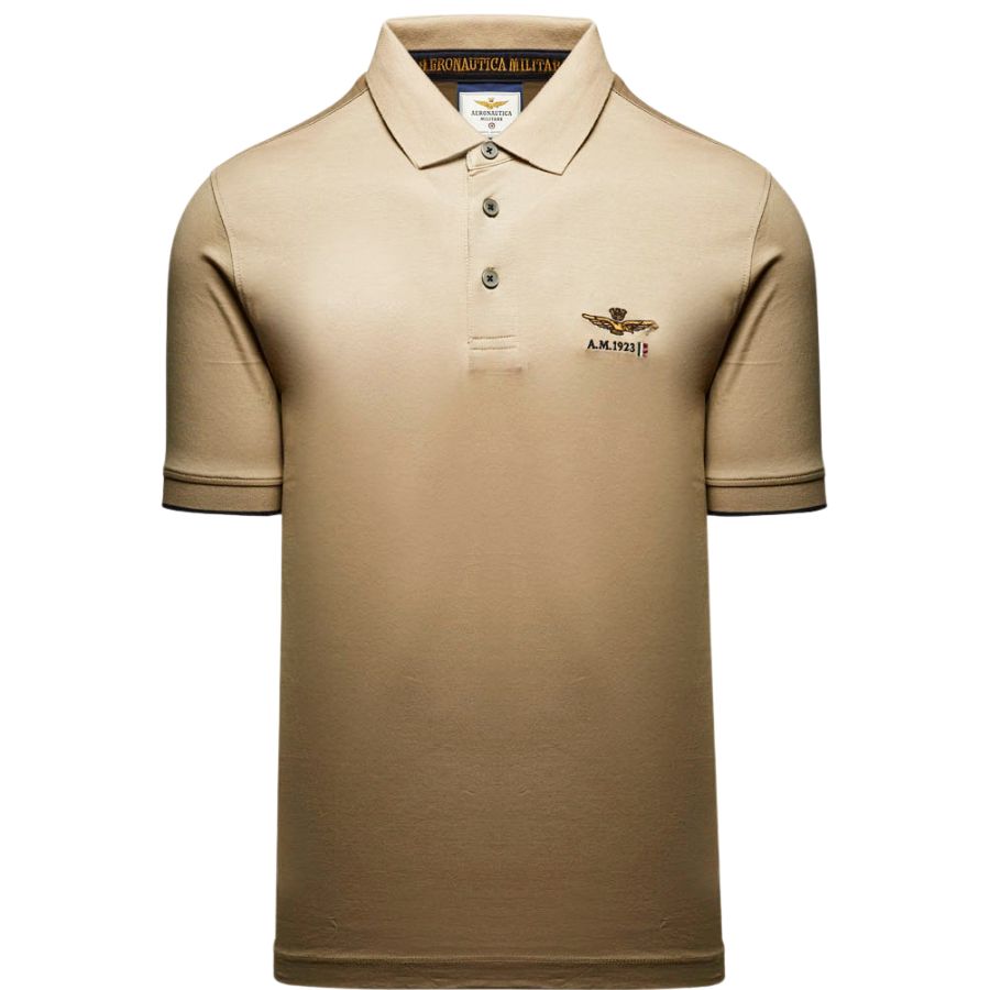 Aeronautica Militare Mercerized cotton polo shirt