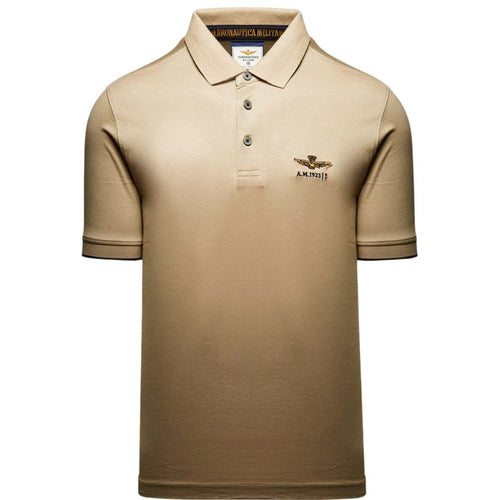 Aeronautica Militare Mercerized cotton polo shirt