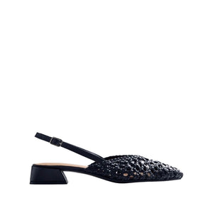 Gioseppo Braided Leather Slingback Heels