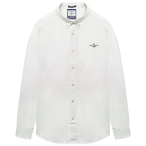Aeronautica Militare Linen Button-Up Long Sleeve Shirt