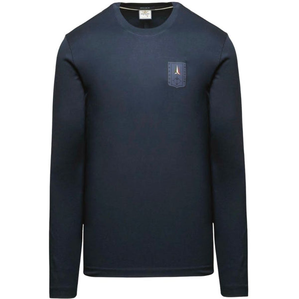 Aeronautica Militare Long-sleeve mercerized cotton t-shirt