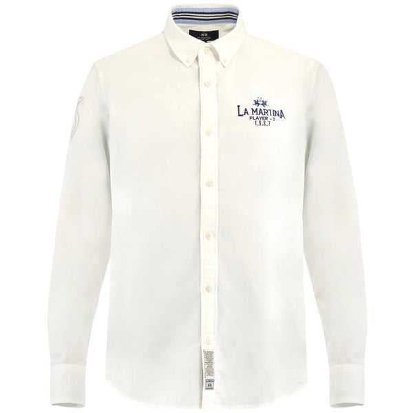 La Martina Oxford stretch shirt Polo Club