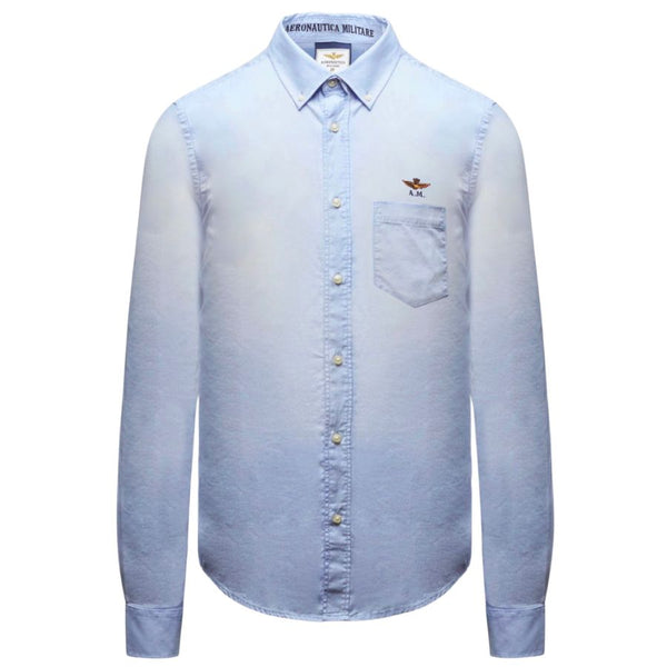 Aeronautica Militare Chambray shirt with chest pocket