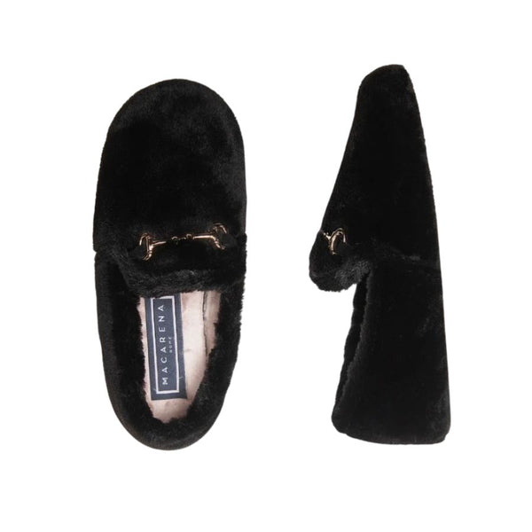 Macarena Faux Fur Loafer Slippers