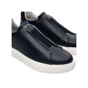 Ambitious leather slip-on sneakers
