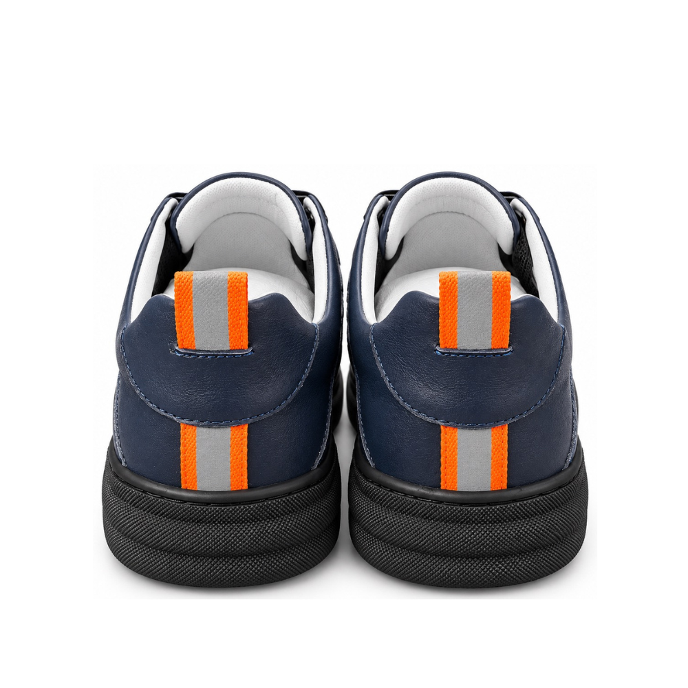 Police Sneakers with Orange Accents