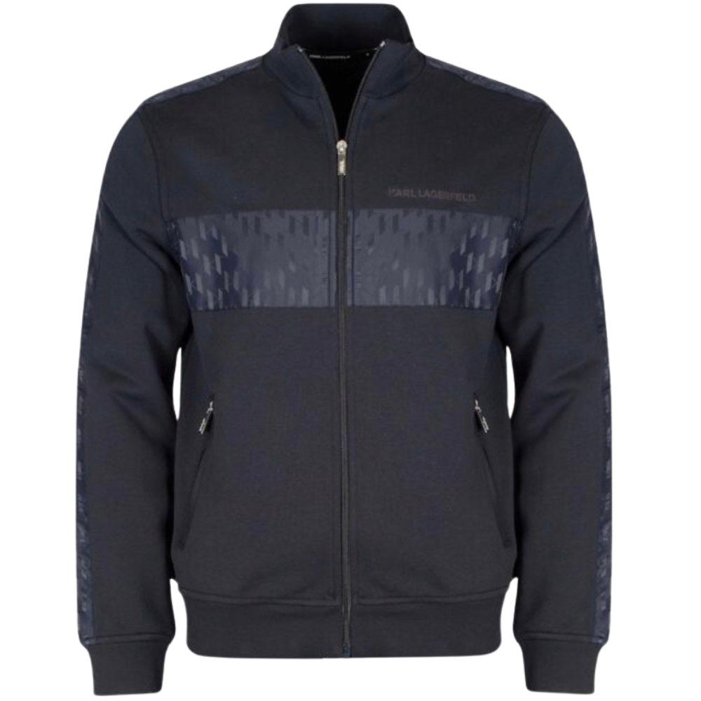 Karl Lagerfeld Patterned Panel Hoodie