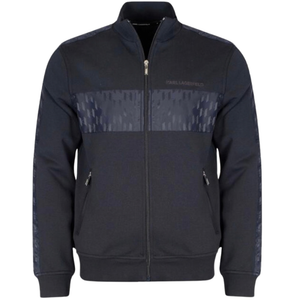 Karl Lagerfeld Patterned Panel Hoodie