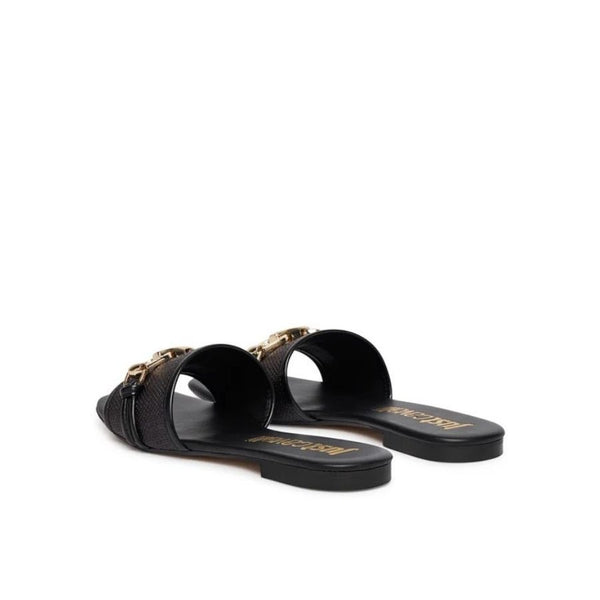 Just Cavalli Raffia Chain Detail Slides