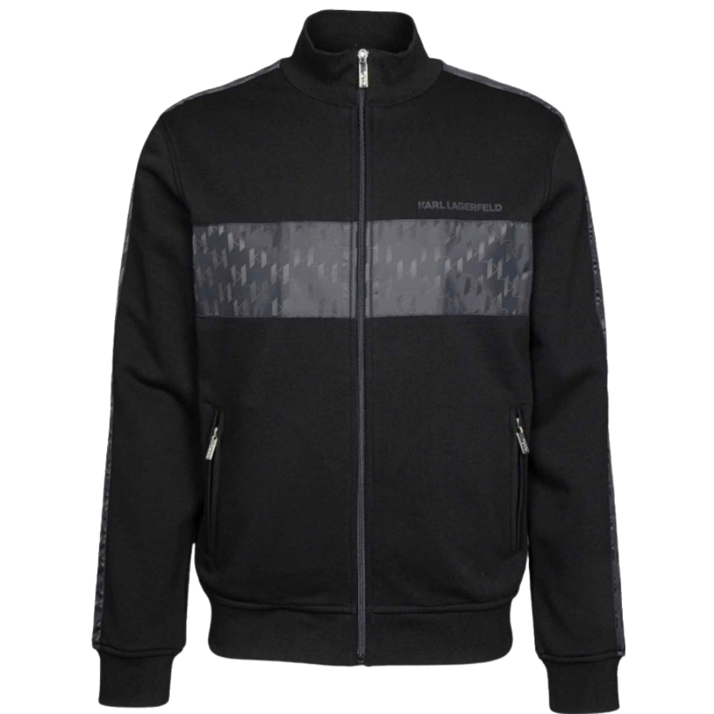 Karl Lagerfeld Patterned Panel Hoodie