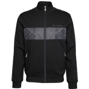 Karl Lagerfeld Patterned Panel Hoodie