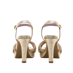 Mariamare  Metallic Strappy Heels