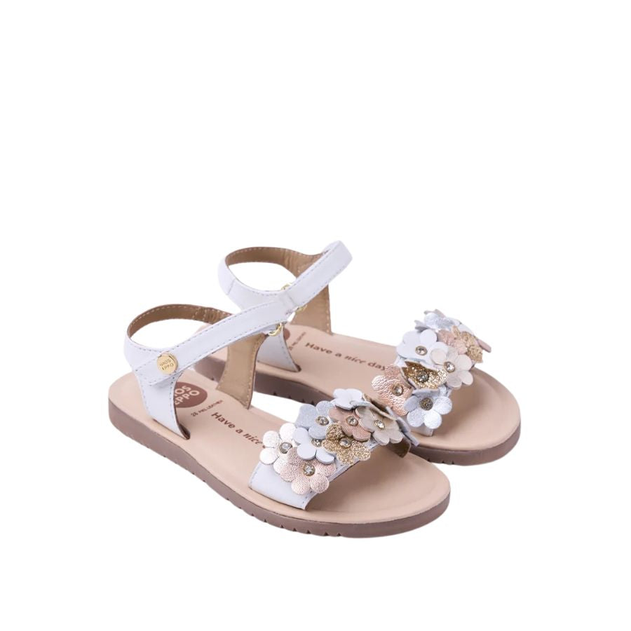 Gioseppo Flower Leather Sandals