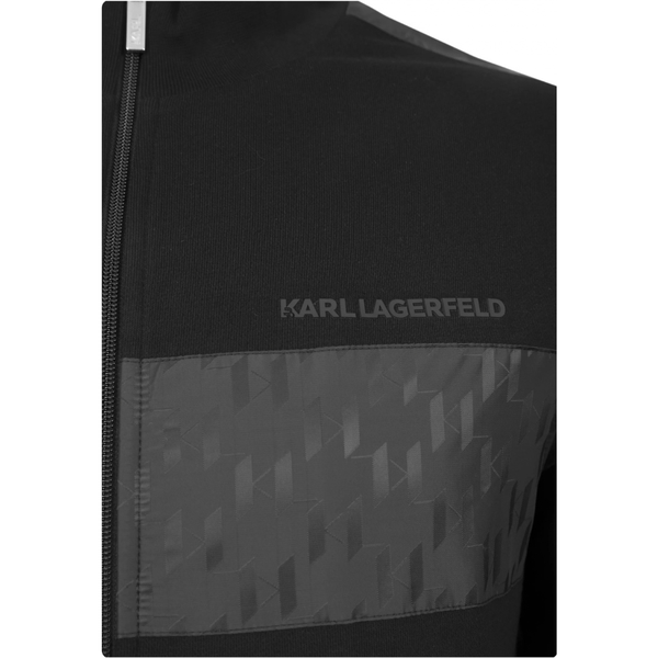 Karl Lagerfeld Patterned Panel Hoodie